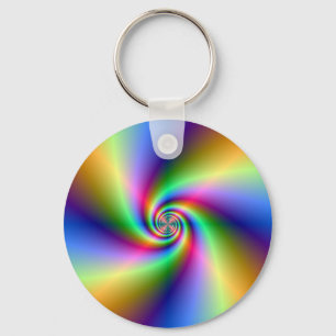 Psychedelic Four Wind Spiral Key Chain Schlüsselanhänger