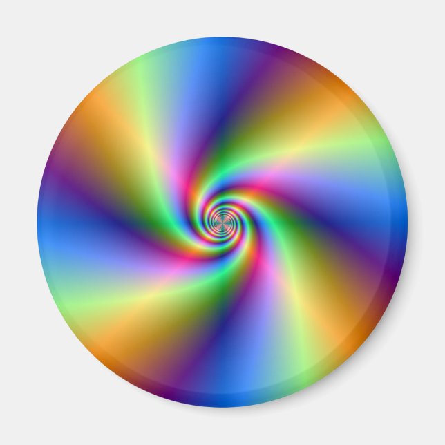 Psychedelic Four Wind Spiral Magnet (Vorne)
