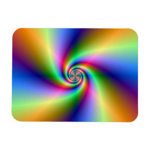 Psychedelic Four Wind Spiral Magnet