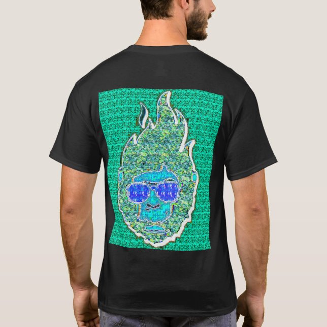 Psychedelic Frostwave Face Tee (Rückseite)