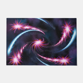 Psychedelic Galaxy Swirl Design Fußmatte