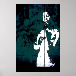 Psychedelic Graffiti Print Poster