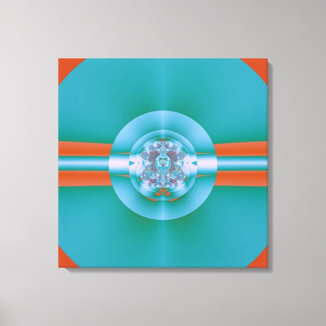Psychedelic Green Leinwanddruck (Vorderseite)