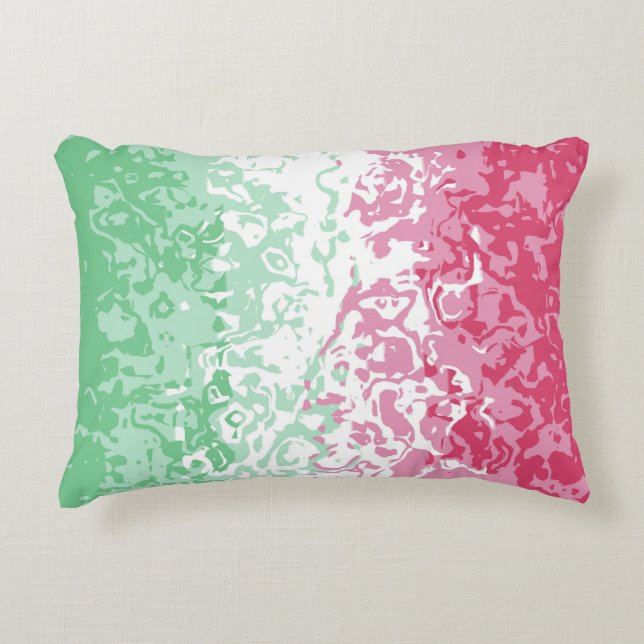 Psychedelic Groovy Abstrakt Abrosexual Pride Flag Dekokissen (Vorderseite)