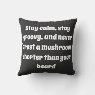 Psychedelic Guru Trippy Hippie Mushroom Kissen