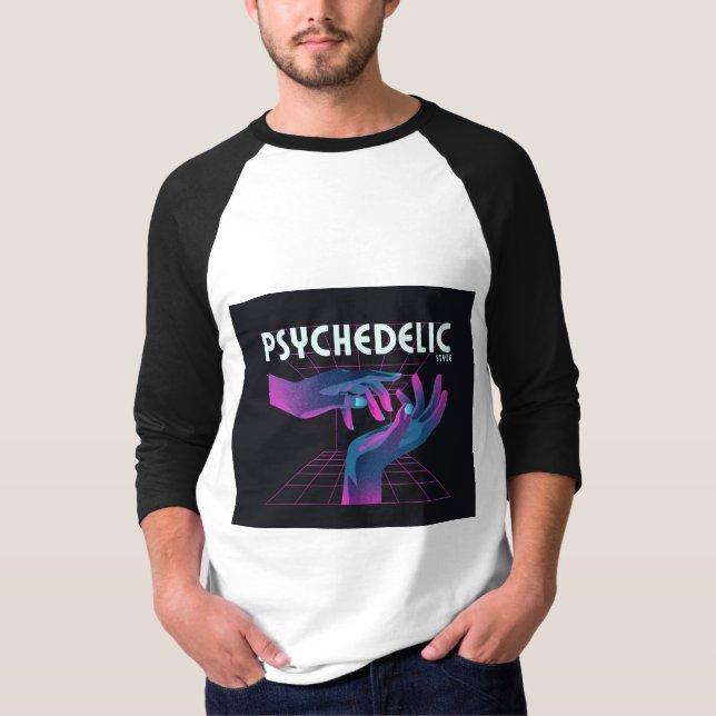 PSYCHEDELIC HANDY MAN EINZIGARTIG SMART MODERN QUO T-Shirt (Vorderseite)