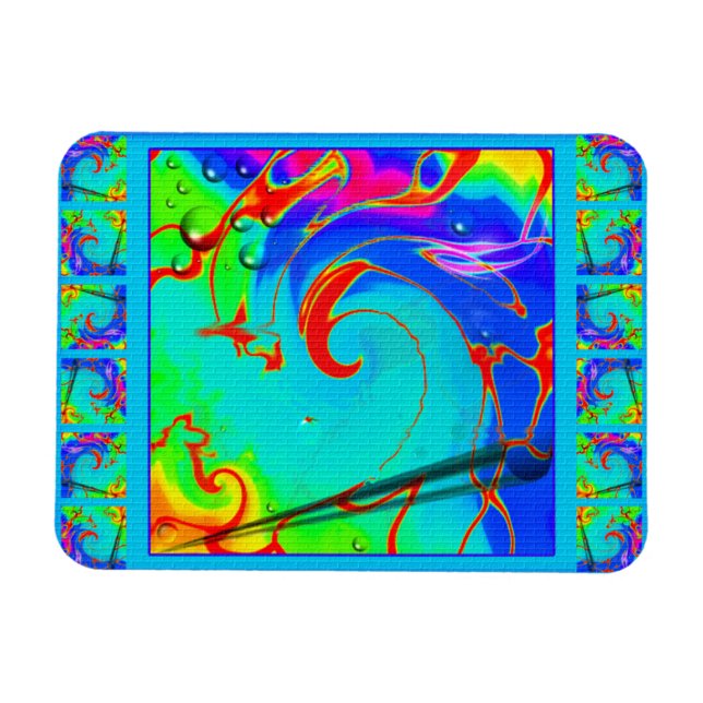 Psychedelic Haze Magnet (Horizontal)