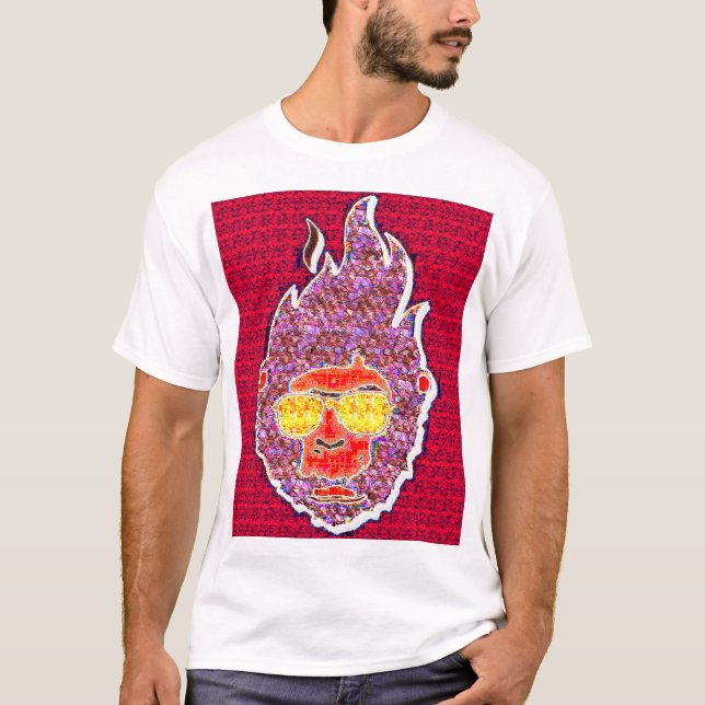 Psychedelic Heatwave Face Tee (Vorderseite)