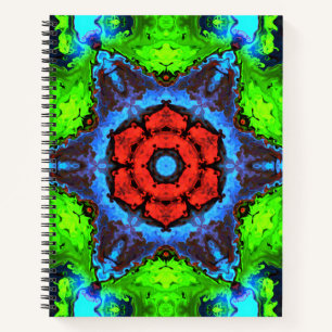 Psychedelic Hippie-Notebook Notizbuch