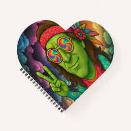 Psychedelic Hippie-Notebook Notizbuch