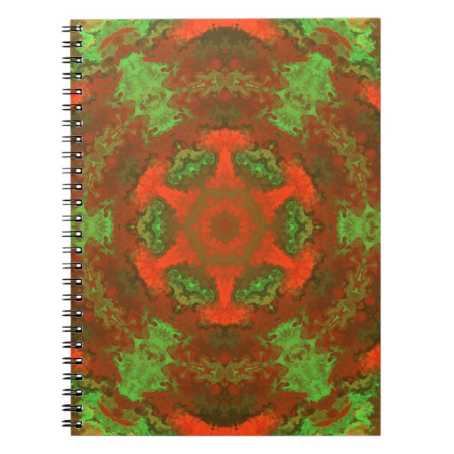 Psychedelic Hippie Notizblock (Vorderseite)