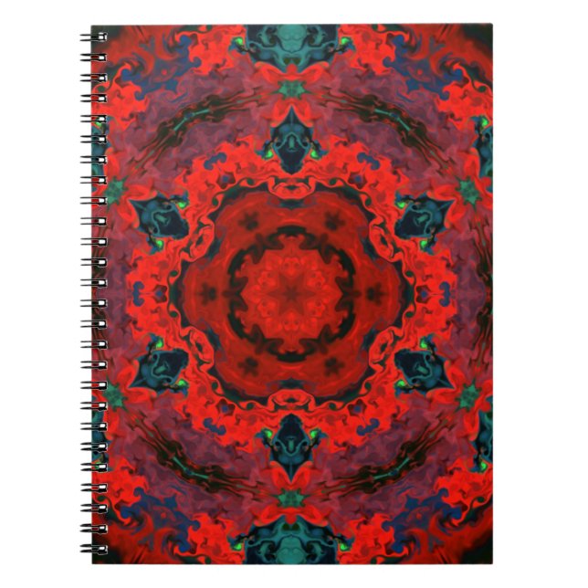 Psychedelic Hippie Notizblock (Vorderseite)