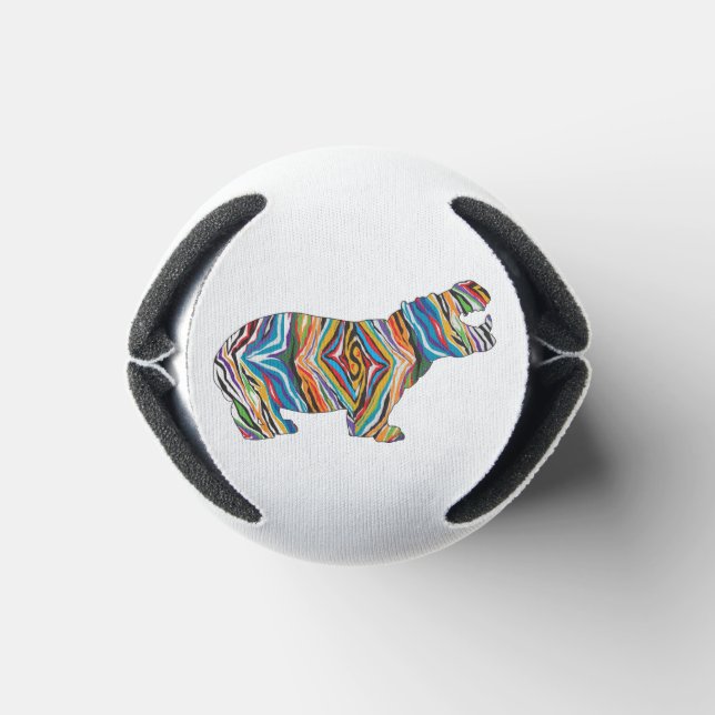 Psychedelic-Hippo Dosenkühler (Unterseite)