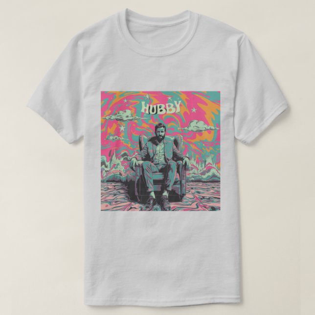 Psychedelic Hubby T - Shirt (Design vorne)