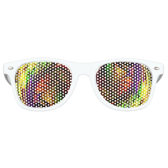 Psychedelic Ice Partybrille (Vorderseite)