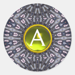 PSYCHEDELIC KALEIDOSKOP/MYSTISCHE ERINNERUNGEN Mon Runder Aufkleber