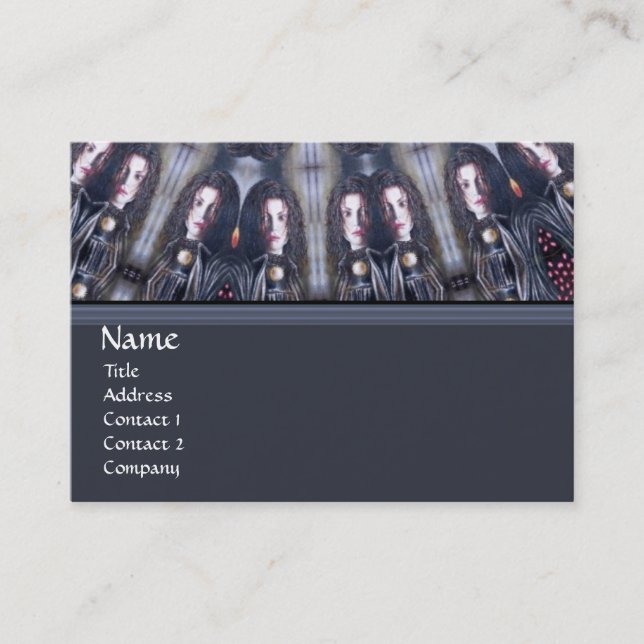 PSYCHEDELIC KALEIDOSKOP/MYSTISCHE ERINNERUNGEN MON VISITENKARTE (Vorderseite)