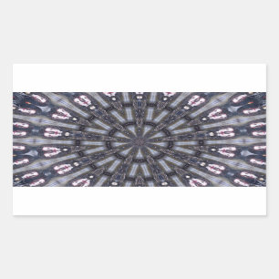 PSYCHEDELIC KALEIDOSKOP/MYSTISCHE ERINNERUNGEN RECHTECKIGER AUFKLEBER