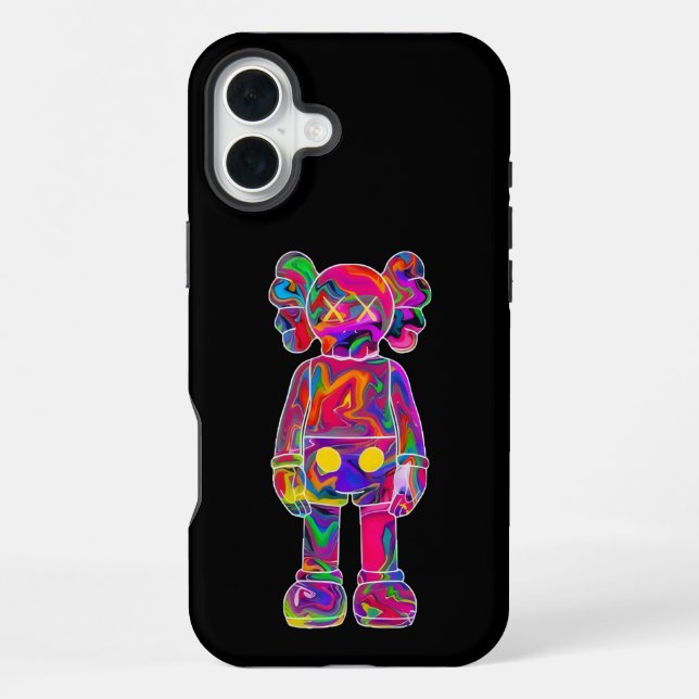Psychedelic Kaw iPhone 16 Plus Hülle (Rückseite)
