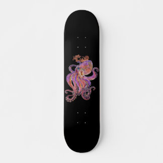 Psychedelic Lila Deep Sea Kraken Skateboard