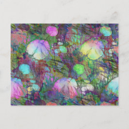 Psychedelic Lily Pad Light Show Postkarte