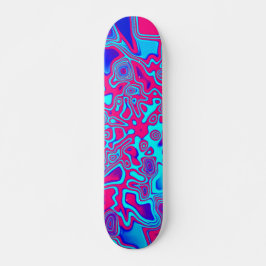 Psychedelic Liquid Plasma Skateboard