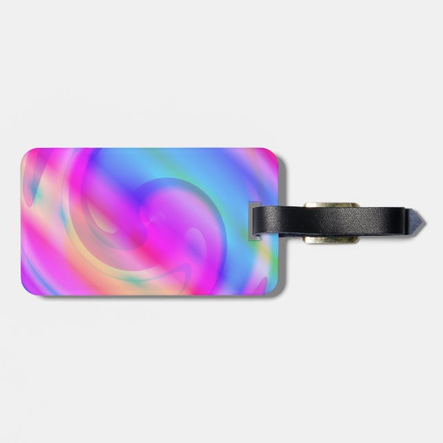 Psychedelic Luggage Tag Gepäckanhänger (Rückseite horizontal)