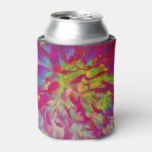 Psychedelic Magenta und Yellow Dahlia Blume