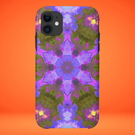 Psychedelic Mandala Blume Lila und blau Case-Mate iPhone Hülle