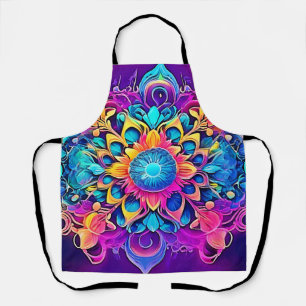 Psychedelic Mandala Design Schürze