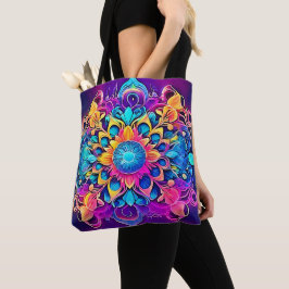 Psychedelic Mandala Design Tasche