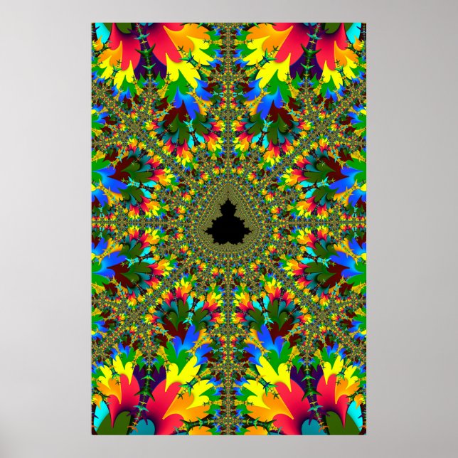 Psychedelic Mandelbrot Poster (Vorne)