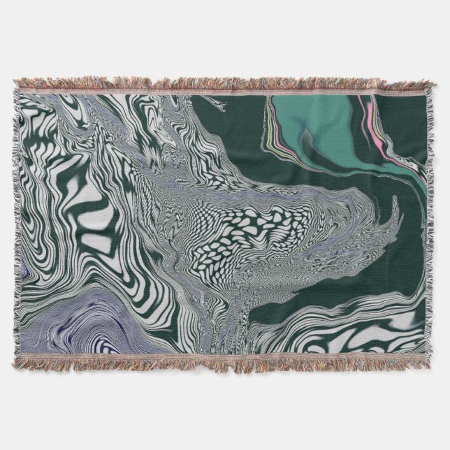 Psychedelic Marble Swirl Decke (Vorderseite)