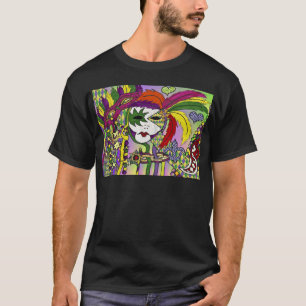 Psychedelic Mardi Gras Feather Masken Geschenke Ap T-Shirt