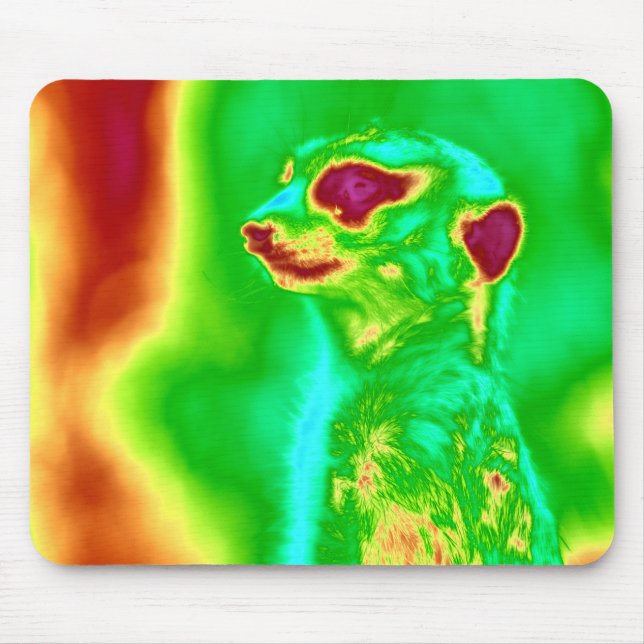 Psychedelic Meerkat Mousepad (Vorne)