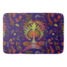 Psychedelic Mirror Symmetrie Abstrakte Kunst Badematte