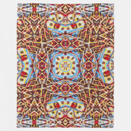 Psychedelic Money Mandala Satin Fleecedecke