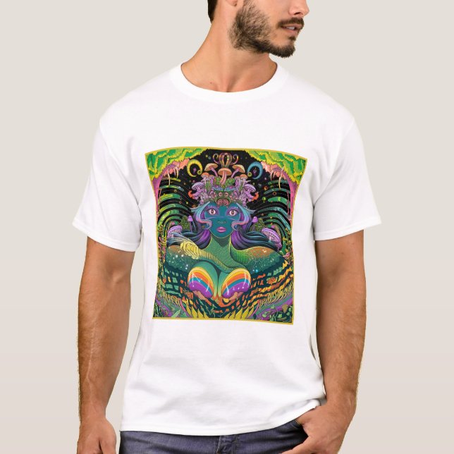 Psychedelic Mother of Nature T-Shirt (Vorderseite)