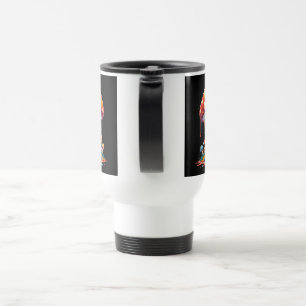 Psychedelic Mushroom Illustration Reisebecher