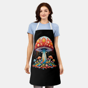 Psychedelic Mushroom Illustration Schürze