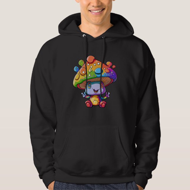 Psychedelic Mushroom Lover and Forager Hoodie (Vorderseite)