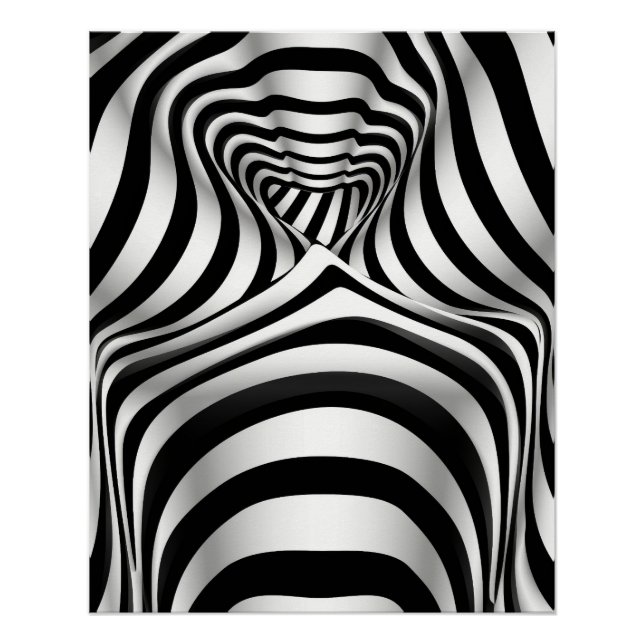 Psychedelic Opart Poster (Vorderseite)