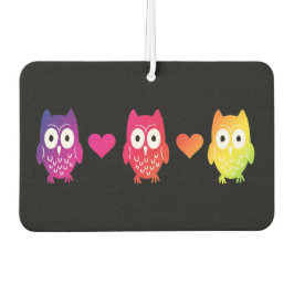 Psychedelic Owls and HearAir Freshener Autolufterfrischer