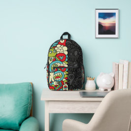 Psychedelic Patterns Bedruckter Rucksack