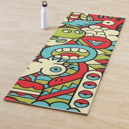 Psychedelic Patterns Yogamatte