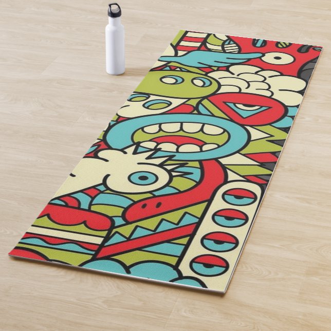 Psychedelic Patterns Yogamatte (Beispiel)