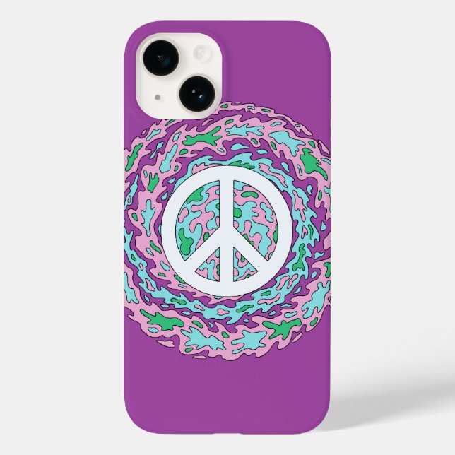 Psychedelic Peace Case-Mate iPhone Case (Rückseite)