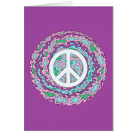 Psychedelic Peace Grußkarte