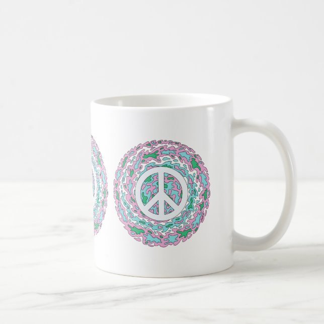Psychedelic Peace Kaffeetasse (Rechts)
