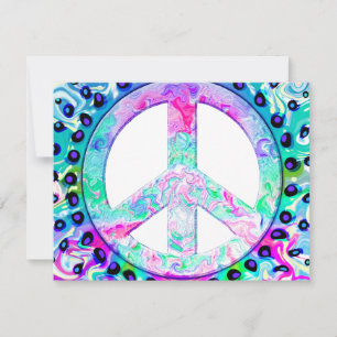 Psychedelic Peace Sign Abstrakt